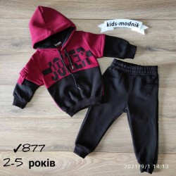 Костюм для хлопчиків 4 шт тринитка/фліс (2-5 років) MiLi_877b