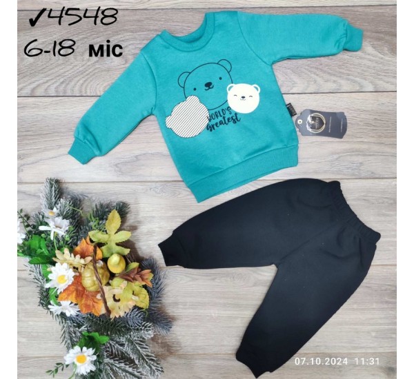 Костюм для немовлят 4 шт тринитка/фліс (6-18 міс) MiLi_4548c