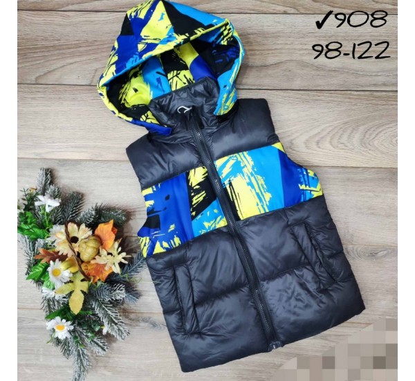 Безрукавка детская 5 шт плащёвка/синтепон (98-122 см) MiLi_908a