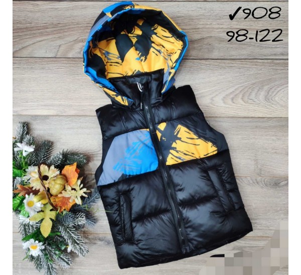 Безрукавка детская 5 шт плащёвка/синтепон (98-122 см) MiLi_908b