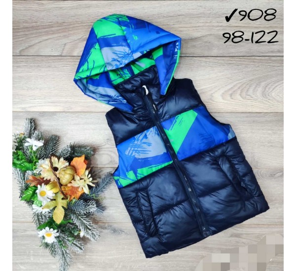 Безрукавка детская 5 шт плащёвка/синтепон (98-122 см) MiLi_908e