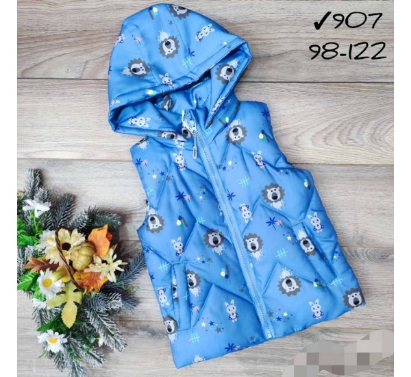 Безрукавка детская 5 шт плащёвка/синтепон (98-122 см) MiLi_907a