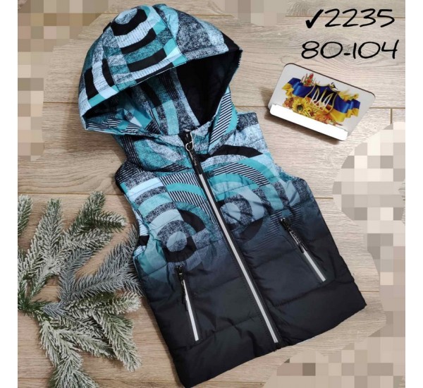 Безрукавка детская 5 шт плащёвка/синтепон (80-104 см) MiLi_2235b