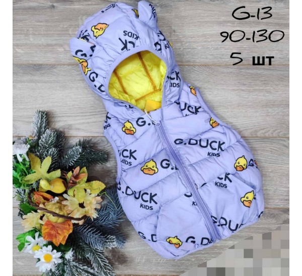 Безрукавка дитяча 5 шт плащівка/синтепон (90-130 см) MiLi_G-13c