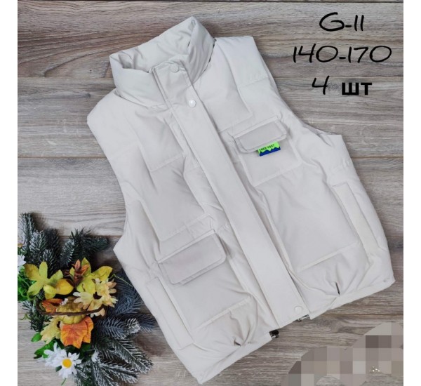 Безрукавка дитяча 4 шт плащівка/синтепон (140-170 см) MiLi_G-11a