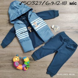 Костюм 3-ка для немовлят 4 шт двонитка (6-18 міс) MiLi_50327a