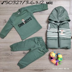 Костюм 3-ка для немовлят 4 шт двонитка (6-18 міс) MiLi_50327c