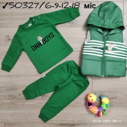 Костюм 3-ка для немовлят 4 шт двонитка (6-18 міс) MiLi_50327d