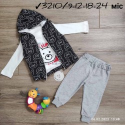 Костюм 3-ка для немовлят 4 шт двонитка (9-24 міс) MiLi_3210a