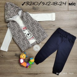 Костюм 3-ка для немовлят 4 шт двонитка (9-24 міс) MiLi_3210c