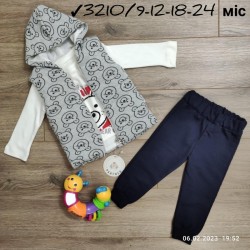 Костюм 3-ка для немовлят 4 шт двонитка (9-24 міс) MiLi_3210d