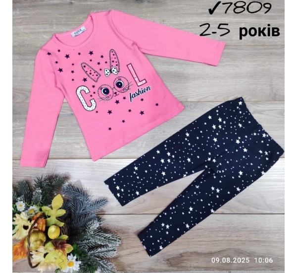 Костюм для дівчаток 4 шт бавовна (2-5 років) MiLi_7809b