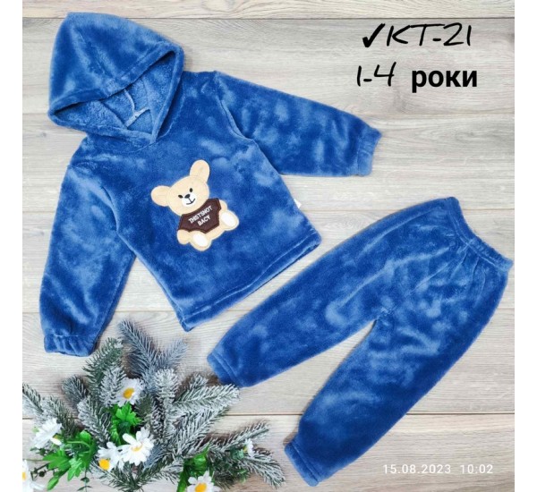 Костюм для дівчаток 4 шт велсофт (1-4 роки) MiLi_KT-21a