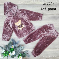 Костюм для дівчаток 4 шт велсофт (1-4 роки) MiLi_KT-21b