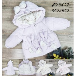 Куртка для дівчаток 5 шт плащівка/фліс (2-7 років) MiLi_2507