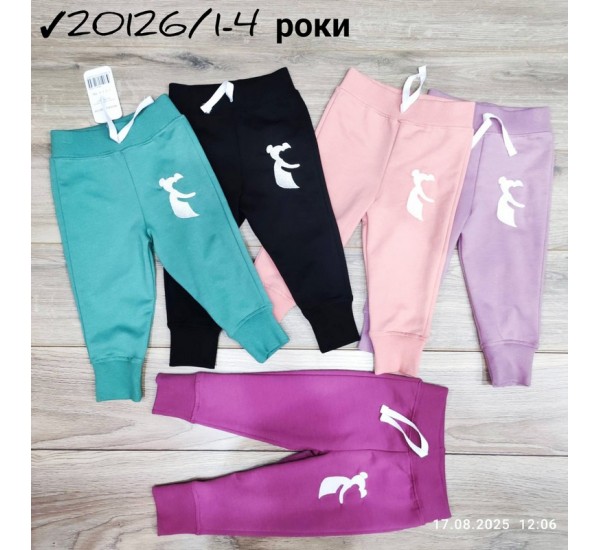 Спорт штани для дівчаток 4 шт двунитка (1-4 років) MiLi_20126