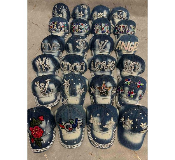 Кепка для немовлят 5 шт (50 р) джинс ML903_050459