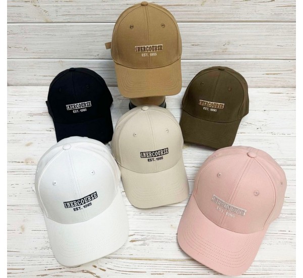 Бейсболка жіноча 5 шт (56-58 р) коттон ML903_080318