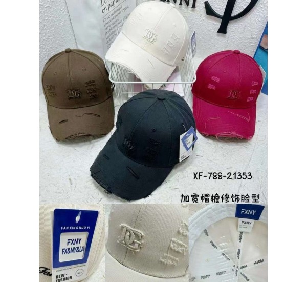 Бейсболка женская 5 шт (56-58 р) коттон ML903_080306