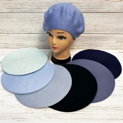 Берет жіночий 5 шт (універсальний) кашемір ML903_100901