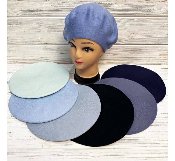Берет жіночий 5 шт (універсальний) кашемір ML903_100901