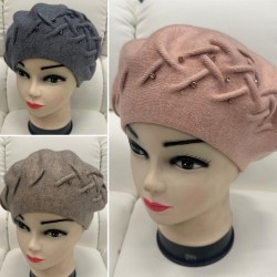 Берет жіночий 5 шт (універсальний) кашемір ML903_100914