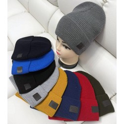 Шапка унісекс 5 шт (норма) рубчик ML903_100942