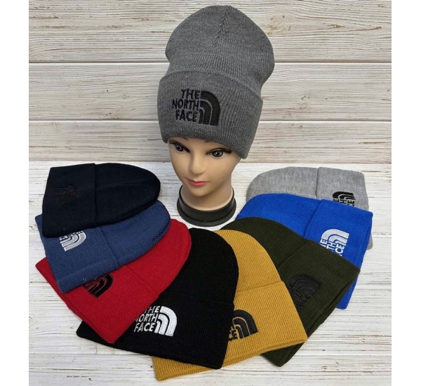 Шапка унісекс 5 шт (норма) рубчик ML903_100943