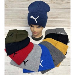 Шапка унісекс 5 шт (норма) рубчик ML903_100944