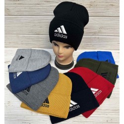 Шапка унісекс 5 шт (норма) рубчик ML903_100945