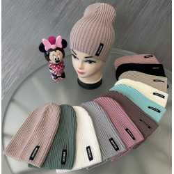 Шапка жіноча 5 шт (52-54 р) рубчик ML903_100947