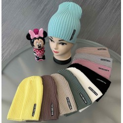 Шапка жіноча 5 шт (52-54 р) рубчик ML903_100949