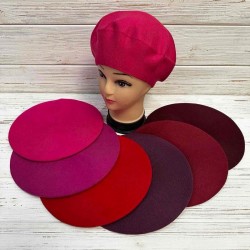 Берет жіночий 5 шт (універсальний) кашемір ML903_100905