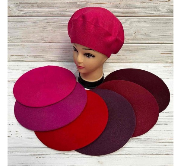 Берет жіночий 5 шт (універсальний) кашемір ML903_100905