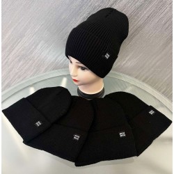 Шапка жіноча 5 шт (55-57 р) рубчик ML903_100957