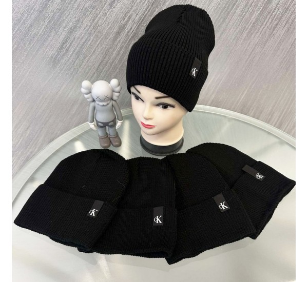 Шапка жіноча 5 шт (55-57 р) рубчик ML903_100960