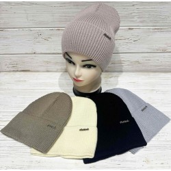 Шапка жіноча 5 шт (55-57 р) рубчик ML903_100961