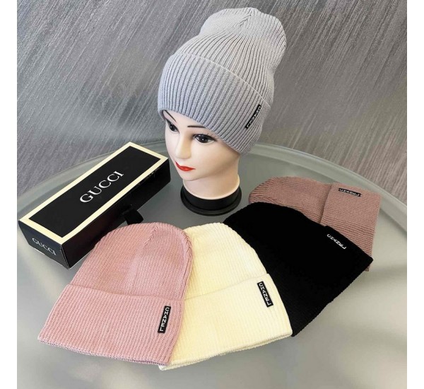 Шапка жіноча 5 шт (55-57 р) рубчик ML903_100966