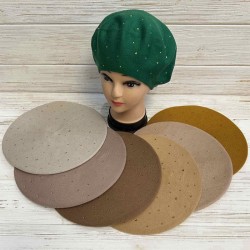 Берет жіночий 5 шт (універсальний) кашемір ML903_100907