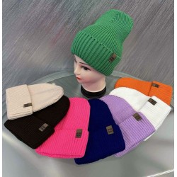 Шапка жіноча 5 шт (55-57 р) рубчик ML903_100982