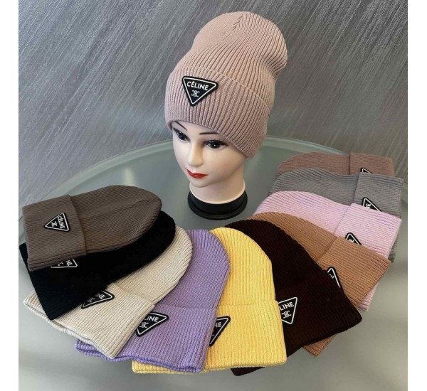 Шапка жіноча 5 шт (55-57 р) рубчик ML903_100983