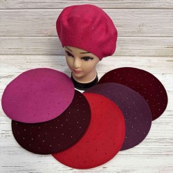 Берет жіночий 5 шт (універсальний) кашемір ML903_100909