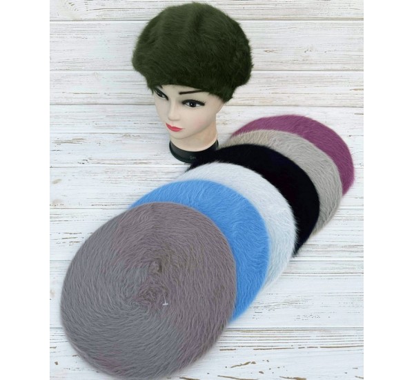 Берет жіночий 5 шт (універсальний) ангора ML903_110918