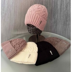 Шапка женская 5 шт (норма) вязка/флис ML903_110925