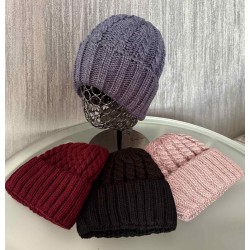 Шапка женская 5 шт (норма) вязка/флис ML903_110928