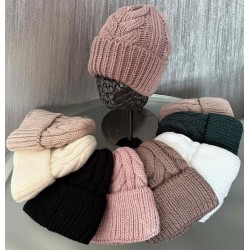 Шапка женская 5 шт (норма) вязка/флис ML903_110930