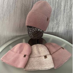 Шапка жіноча 5 шт (норма) в'язка/фліс ML903_110934