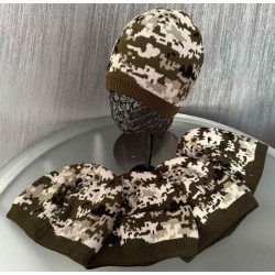 Шапка чоловіча 5 шт (норма) в'язка/фліс ML903_110949