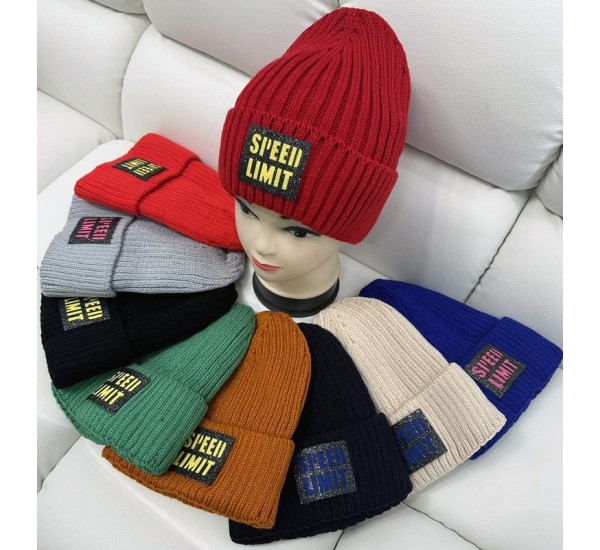 Шапка унісекс 5 шт (норма) в'язка/фліс ML903_110963