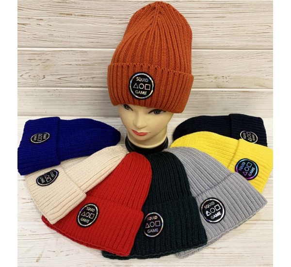 Шапка унісекс 5 шт (норма) в'язка/фліс ML903_110965